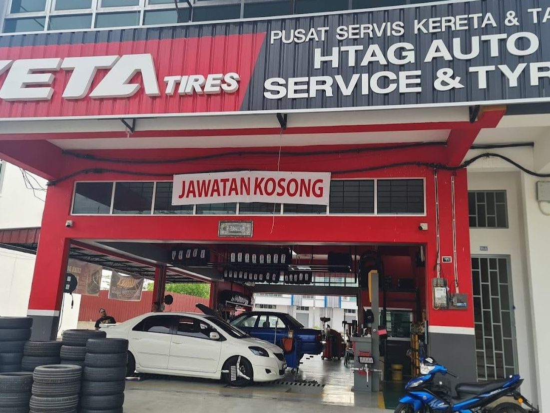 htag auto service tyre bakar arang