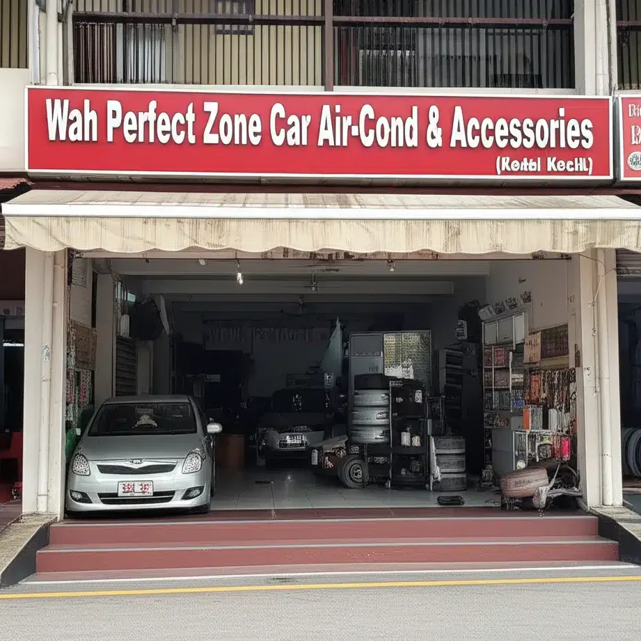 wah perfect zone car air cond accessories kedai kecik